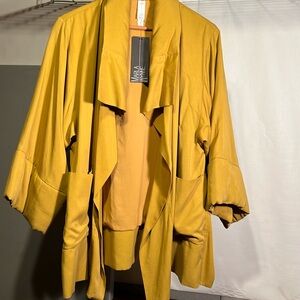 Mustard yellow, Marla Wynne, relaxed, luxury jacket SML, NWT